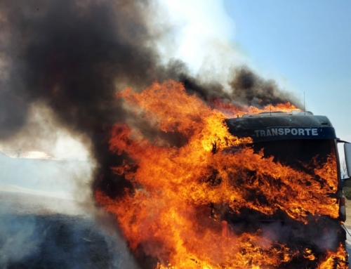 Brand eines LKW-Sattelzuges, am 25.03.2022