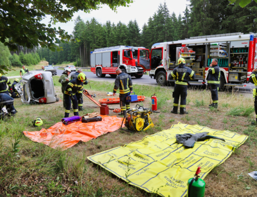 Einsatz „Verkehrsunfall eingeklemmte Person“, am 24.07.2023